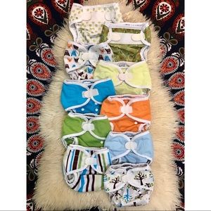 Lot of 10 Thirsties/Bummis Cloth Diaper Covers